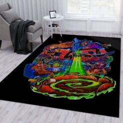 Rick and Morty Intergalactic Party Rug
