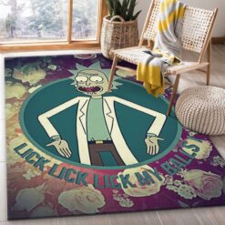 Rick and Morty Lick Lick Lick My Balls Rug