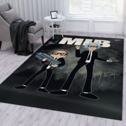 Rick and Morty Men in Black Rug