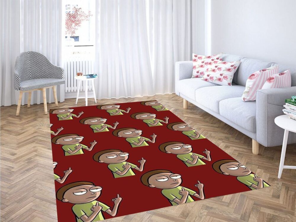 Rick And Morty Morty’s Rage Red Rug