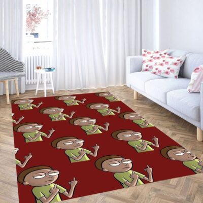 Rick And Morty Morty’s Rage Red Rug