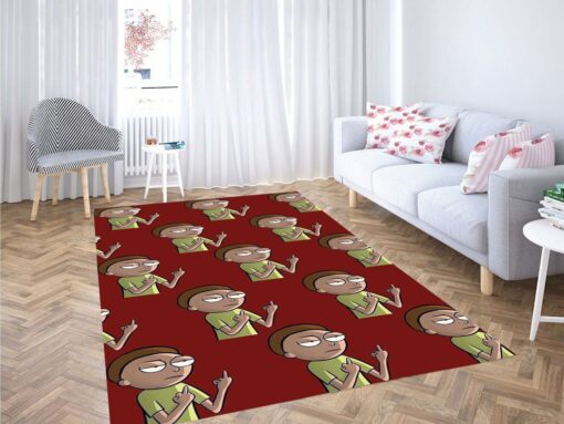 Rick And Morty Morty’s Rage Red Rug