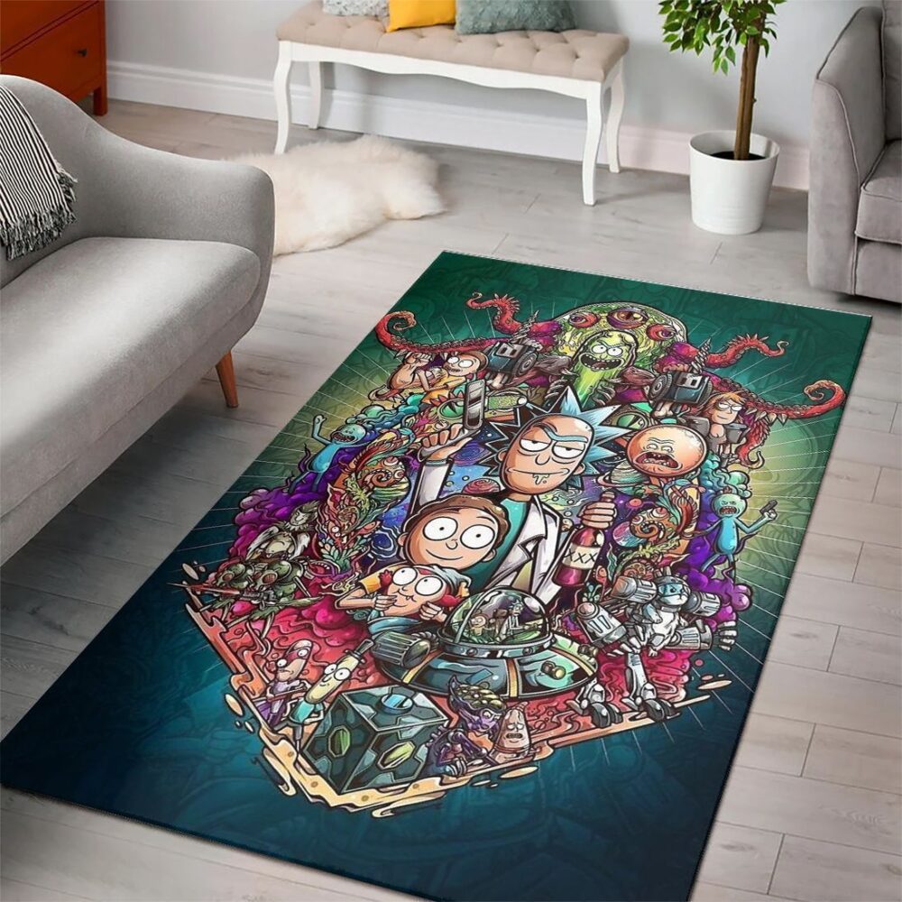 Rick and Morty Multiverse Adventure Rug