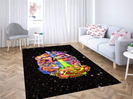 Rick And Morty Multiverse Mayhem Parade Rug