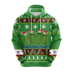 Rick and Morty Pickle Rick Christmas Hoodie