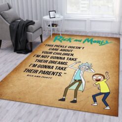Rick And Morty Pickle Rick Parent Kidnapper Rug
