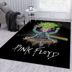 Rick And Morty Pink Floyd Area Rug