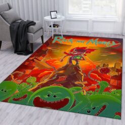 Rick and Morty Planet Destruction Rug