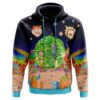 Rick and Morty Portal Adventure Graphic Hoodie front