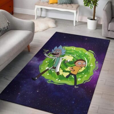 Rick and Morty Portal Chase Rug