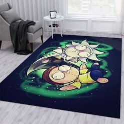 Rick and Morty Portal Escapade Rug