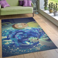 Rick and Morty Portal Jump Rug
