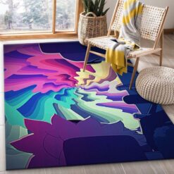 Rick and Morty Portal of Color Rug