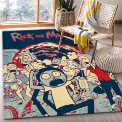 Rick and Morty Portal Panic Rug