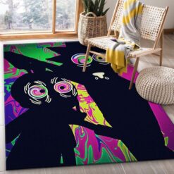Rick and Morty Psychedelic Portal Rug