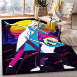 Rick and Morty Retro Vibes Rug