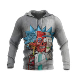 Rick And Morty Rick's Brainy Skull Hoodie front