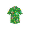 Rick and Morty Shamrock Treasure Green Hawaiian Shirt back