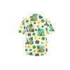 Rick and Morty Shamrock Treasure White Hawaiian Shirt back