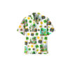 Rick and Morty Shamrock Treasure White Hawaiian Shirt front