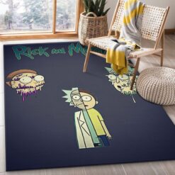 Rick and Morty Split Reality Rug
