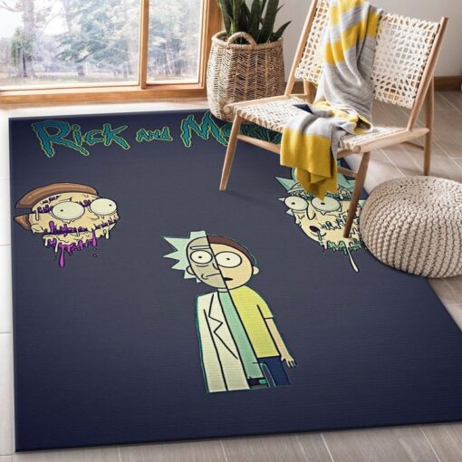 Rick and Morty Split Reality Rug