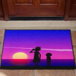 Rick and Morty Sunset Adventures Doormat