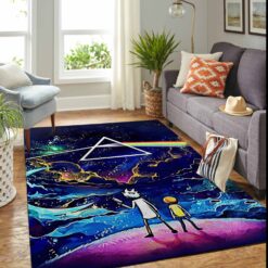 Rick and Morty The Dark Side Of The Moon Rug