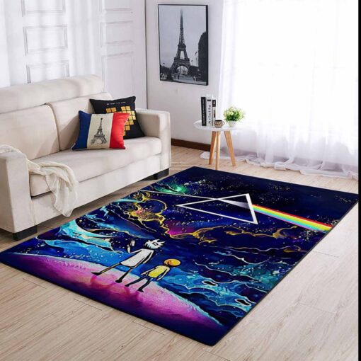 Rick and Morty The Dark Side Of The Moon Rug