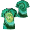 Rick And Morty Through Portal Tie Dye Green Shirt