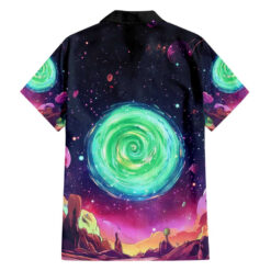 Rick and Morty Tiger King Hawaiian Shirt back