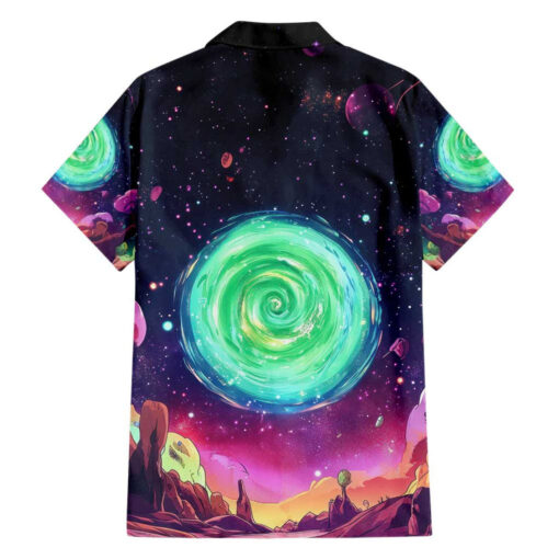 Rick and Morty Tiger King Hawaiian Shirt back