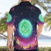 Rick and Morty Tiger King Hawaiian Shirt mockup back