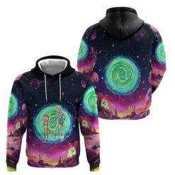 Rick and Morty Tiger King Trippy Style Hoodie