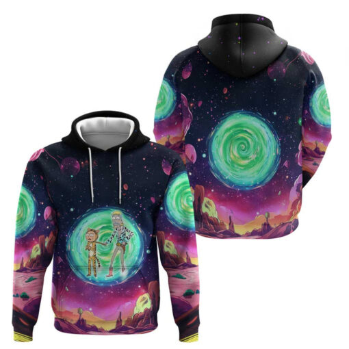 Rick and Morty Tiger King Trippy Style Hoodie