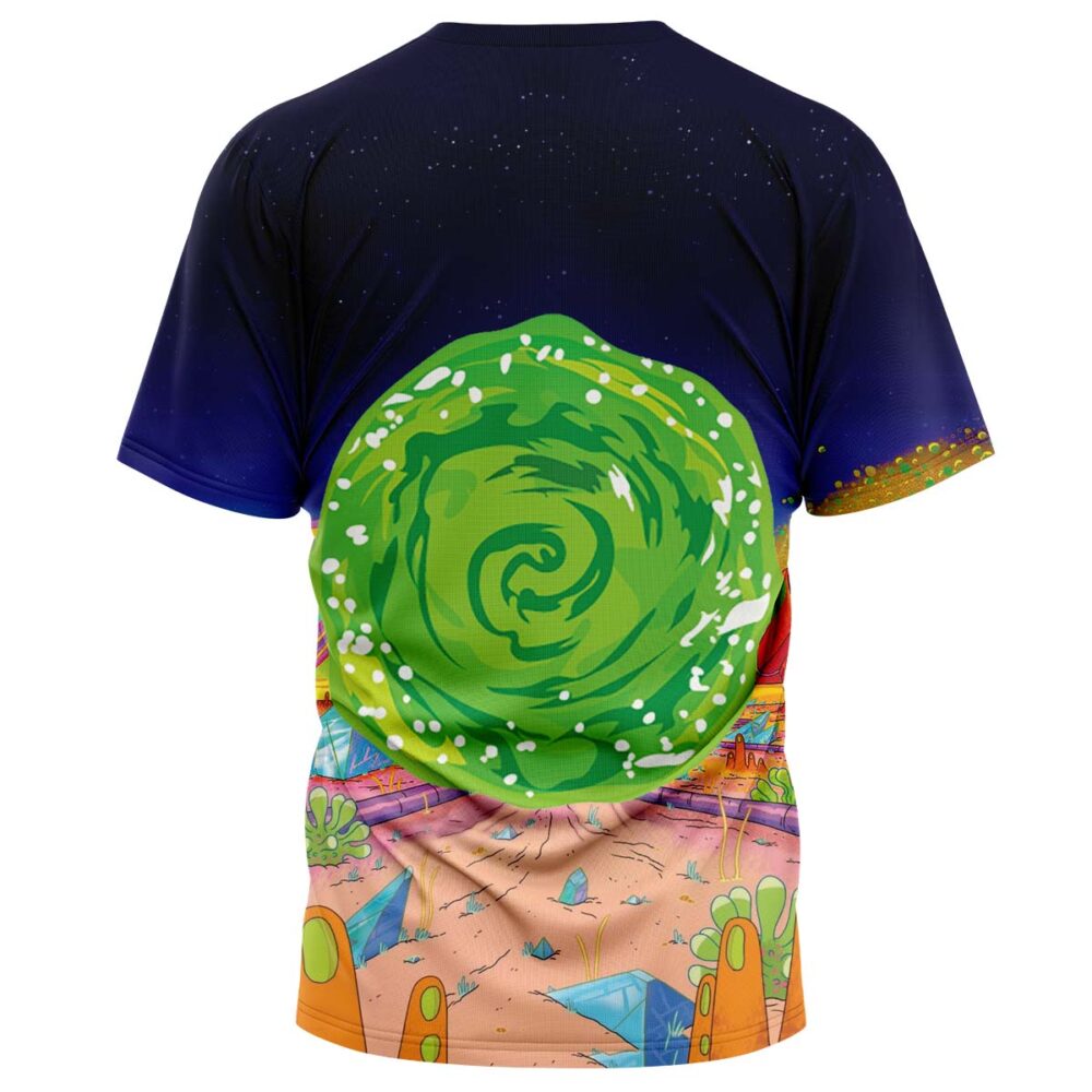 Rick and Morty Tiger Portal Adventure Shirt back