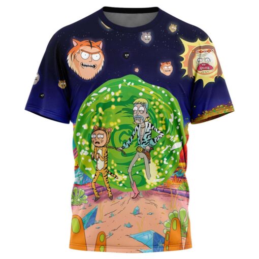 Rick and Morty Tiger Portal Adventure Shirt front