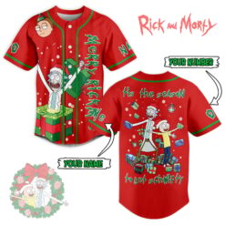 Rick and Morty Tis the season to Get Schwifty Baseball Jersey