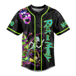Rick And Morty To Live Is To Risk It All Baseball Jersey front