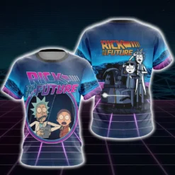 Rick And Morty To The Future Neon Shirt