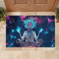 Rick and Morty Trippy Cosmic Rick Doormat