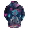 Rick and Morty Trippy Cosmic Rick Hoodie back