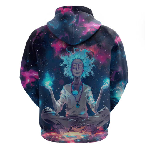 Rick and Morty Trippy Cosmic Rick Hoodie back