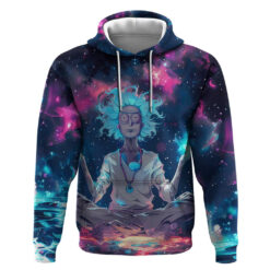 Rick and Morty Trippy Cosmic Rick Hoodie front