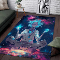 Rick and Morty Trippy Cosmic Rick Rug