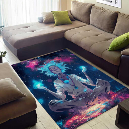 Rick and Morty Trippy Cosmic Rick Rug