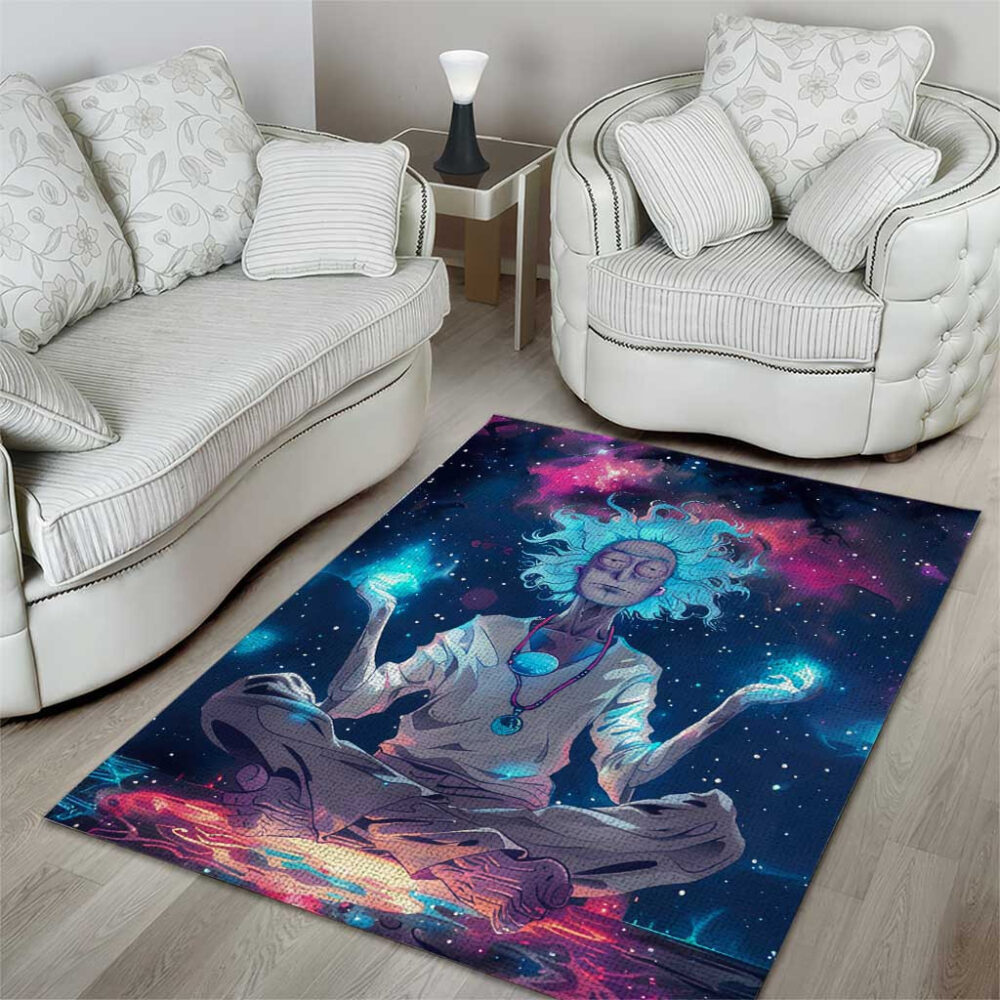 Rick and Morty Trippy Cosmic Rick Rug
