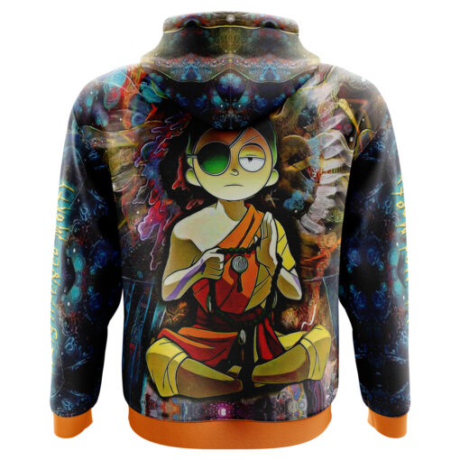 Rick and Morty Trippy Enlightened Morty Hoodie back side