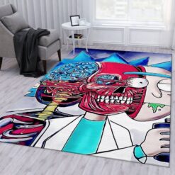 Rick and Morty Trippy Reality Rug