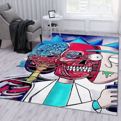 Rick and Morty Trippy Reality Rug